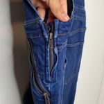 Free People Slim denim blue overalls Photo 4