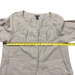 Kenneth Cole Reaction Women's Ivory Bolero Jacket Size 12 Casual Button Up Photo 3