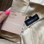 Kittenish DOVE SATIN BUTTON DOWN Photo 5