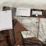 We Wore What NWT  The Icon Jeans Tiger Piped‎ Stiletto Split Hem Denim Size 24 Photo 10