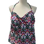 Catalina Art Deco Abstract Multicolored Tankini Top Sz XL NWT Photo 1