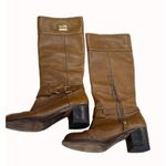 Coach equestrian women’s brown leather knee high boots size 5.5B SKU 4652 Photo 1