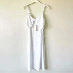 Naked Princess Bridal Ivory White Slip Midi Dress Boudoir Size Small NWT Photo 1