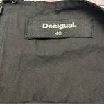 Desigual  Black Skirt  with Colorful Embroidery Size 40 Photo 2