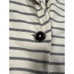 Anthropologie Blazer Womens XS White Blue Striped Single Button Jacket Classic Photo 3