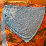 i heart raves light blue rhinestone gem sarong mini summer skirt Photo 5