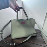 Kate Spade  Leather thumb medium satchel handbag Green Photo 10