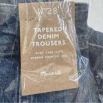 Madewell NWT Tapered Denim Wide Leg Jeans Trousers in Concho Wash Size 28 Photo 9