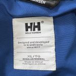 Helly Hansen Helly Hansen Blue Waterproof Rain Jacket XL Hooded Shell Windbreaker Outdoor Photo 2