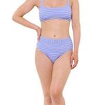 Freshwater Ribbed Bralette Top High Waisted Bikini Size XXL (20) NWT Lilac Photo 3