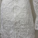 12th Tribe Romantic White Lace Long Sleeve Dress Size medium. F56 Photo 10