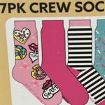 Betsey Johnson Colorful Donut Crew Socks Set 7 pairs Photo 4