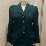 Albert Nippon Green Blazer Jacket Vintage Wool w/ Silver Lion Buttons NWT Sz 10 Photo 0