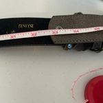 Glitter Pewter Rhinestone Western Leather Belt, Sz S Photo 7