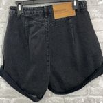 One Teaspoon  Black Street Walker Jean Shorts in Worn Black Photo 3