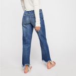 We The Free Free People  Maggie Mid Rise Distressed Hem Straight Jeans Size 28 Photo 2