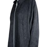 Dennis Basso  Perforated Faux Suede Jacket Black X-Large NWOT Eyelet Lined Photo 4