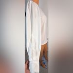 Sézane  White Long Sleeve Blouse with Covered Buttons size 34 Photo 3