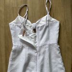 Hutch  Anthropologie Seersucker Bow Front Jumpsuit sz 6 Photo 11