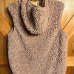 Weatherproof vintage light pink sherpa hooded zip up vest large (2502) Photo 0