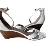 Charles David Charles By  Womens White Griffin‎ Wedge Sandals Size 11M Photo 6