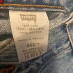 Levi's VINTAGE LEVI’S Women’s 550 Relaxed Fit Tapered Leg Siz 16 Mis S 28” Inseam Blue Photo 2