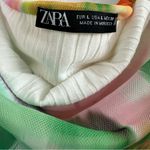 ZARA Colorful Mesh Tulle Strapless Top Size: L Photo 5