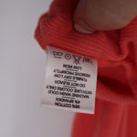 American Giant Ribbed Tank Top Coral Red Size S Made in USA Fitted Basic Orange Photo 4