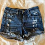 American Eagle High-Rise Shortie Super Stretch Jean Shorts Photo 0