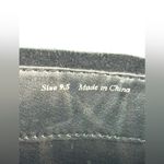 Dolce Vita 9.5 Tall Suede Embossed Crock Zip Heeled Boots in Black Photo 8