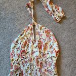 Illa Illa Halter Dress Size Small Floral Mini Keyhole New With Tags Photo 3