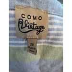 Como vintage  NWT LINEN BLEND SLEEVELESS BUTTON UP SHIRT WOMENS PLUS 2X Photo 6
