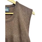 Puritan SeaRover vintage Brown Wool Blend Knit Sweater Vest Women Large Photo 1