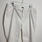 Talbots Slim Ankle White Jeans Size 18W Petite Photo 4