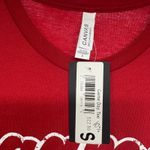 Red and white graphic tee game day Photo 1