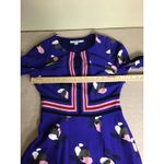 Boden Women Floral Striped A Line Dress Sz. 8R Blue Lightweight Comfort Modest Photo 9