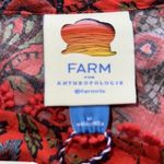 Anthropologie  Farm Rio PATCH Design Vibrant Orange One-Shoulder Top NWT XL Linen Photo 1