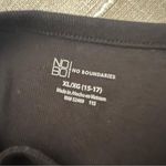 No Boundaries  Black Ribbed Bodysuit Spaghetti Strap Top Photo 5