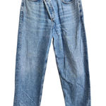 AGOLDE Criss Cross Upsized High Rise Denim Jeans Light Wash Size 27 Photo 0