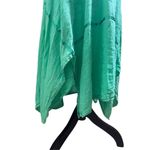 Mexican Bright Green Summer Hankerchief Crochet Halter Women’s Dress size large Green Photo 6