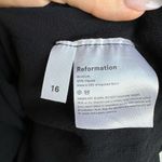 Reformation  Size 16 Nikita Midi Classic Black Tie Shoulder Feminine Party Dress Photo 8