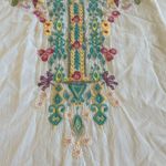 Johnny Was Petunia Embroidered Blouse Tunic Top Bohemian Boho Shirt Size Medium Photo 5