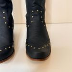 Black Studded Western Boots Women Cowboy Style Mid Calf Pull On Size 8 Photo 4