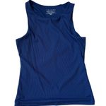 Tahari  extra small sleeveless navy blue cami ribbed knit stretch tank top Photo 1