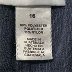 Alfred Dunner  Women's Size 16 Navy Velour Corduroy Pants Casual Photo 7