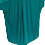 Adrienne Vittadini Adrienne‎ Vittadini Green Mixed Material Short Sleeve Top Photo 5