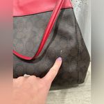 Coach Red Signature Lexy Brown
Shoulder Bag Purse Leather Valentine Photo 2