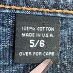 EXPRESS Y2K Low Rise Jean Skirt Size 5/6 Faded Denim Knee Length Bareback USA Photo 2