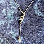 Swavorski Swarovski Crystal Pave Swirl and Ball Necklace Photo 4