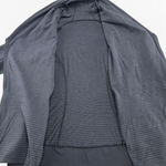 Lululemon Gray Microstripe Scuba Funnel Neck Asymmetrical Zip Wrap Jacket Size 6 Photo 6